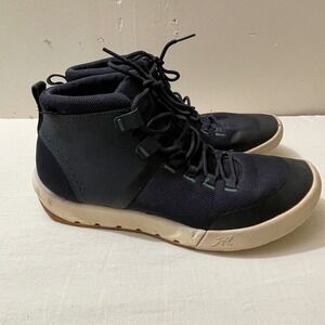 Chaco Mens Size 9 Navy Blue Mesh Mid Top Hiking‎ Shoes Boots Active Outdoors